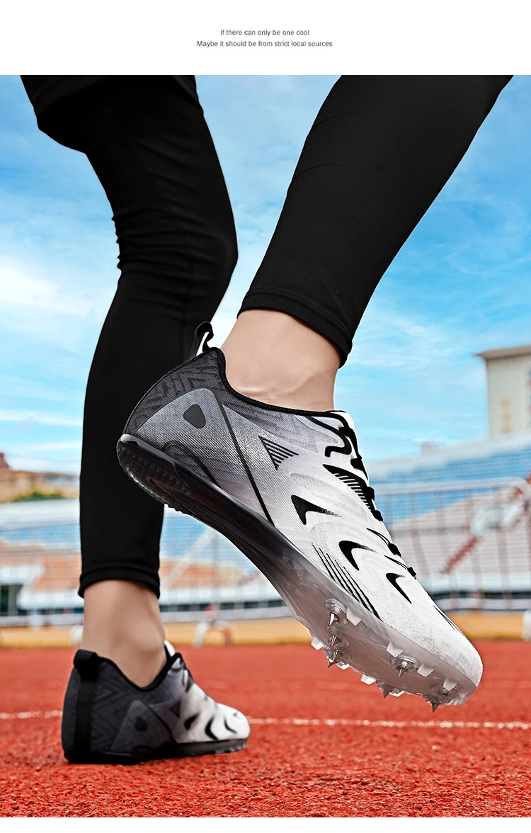 Men Women Professional Track Spike Soft Field Non Slip Racing Long Jump Running Sprint Shoes Athletic Nails Race Light weight