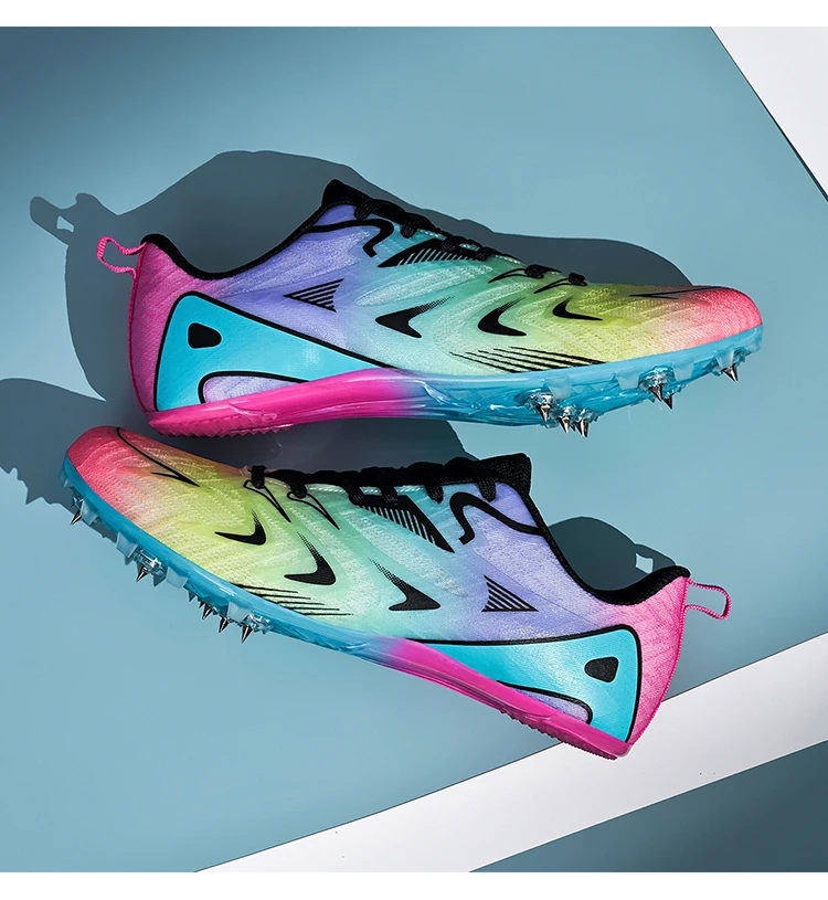Men Women Professional Track Spike Soft Field Non Slip Racing Long Jump Running Sprint Shoes Athletic Nails Race Light weight