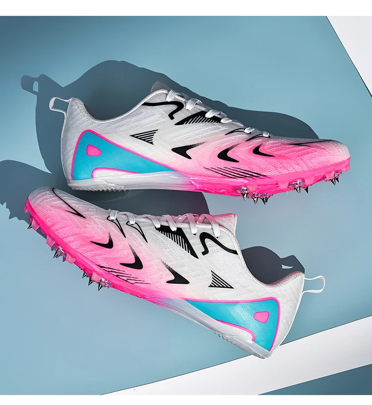 Men Women Professional Track Spike Soft Field Non Slip Racing Long Jump Running Sprint Shoes Athletic Nails Race Light weight