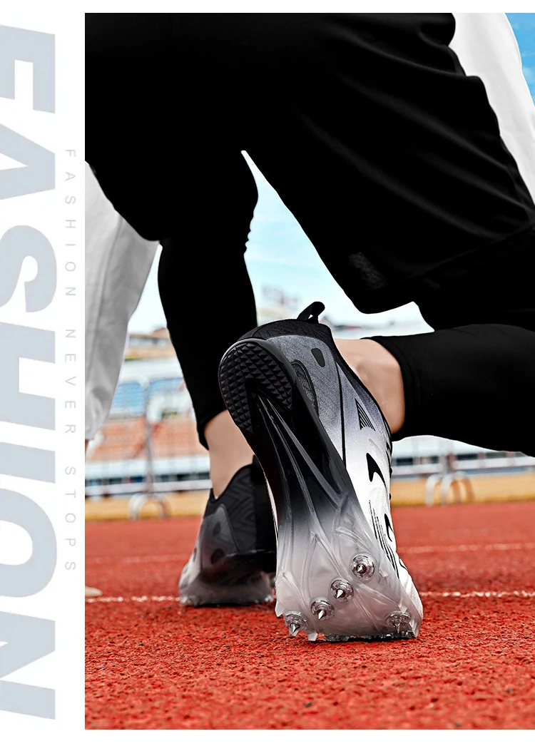 Men Women Professional Track Spike Soft Field Non Slip Racing Long Jump Running Sprint Shoes Athletic Nails Race Light weight