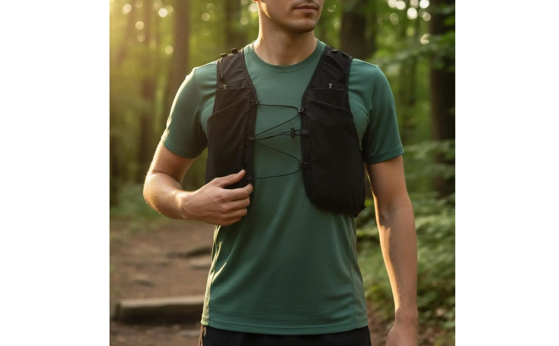 Lightweight Running Vest Portable Lightweight Trail Vest Outdoor Gear Reflective Ventilated Mesh for Mountaineering