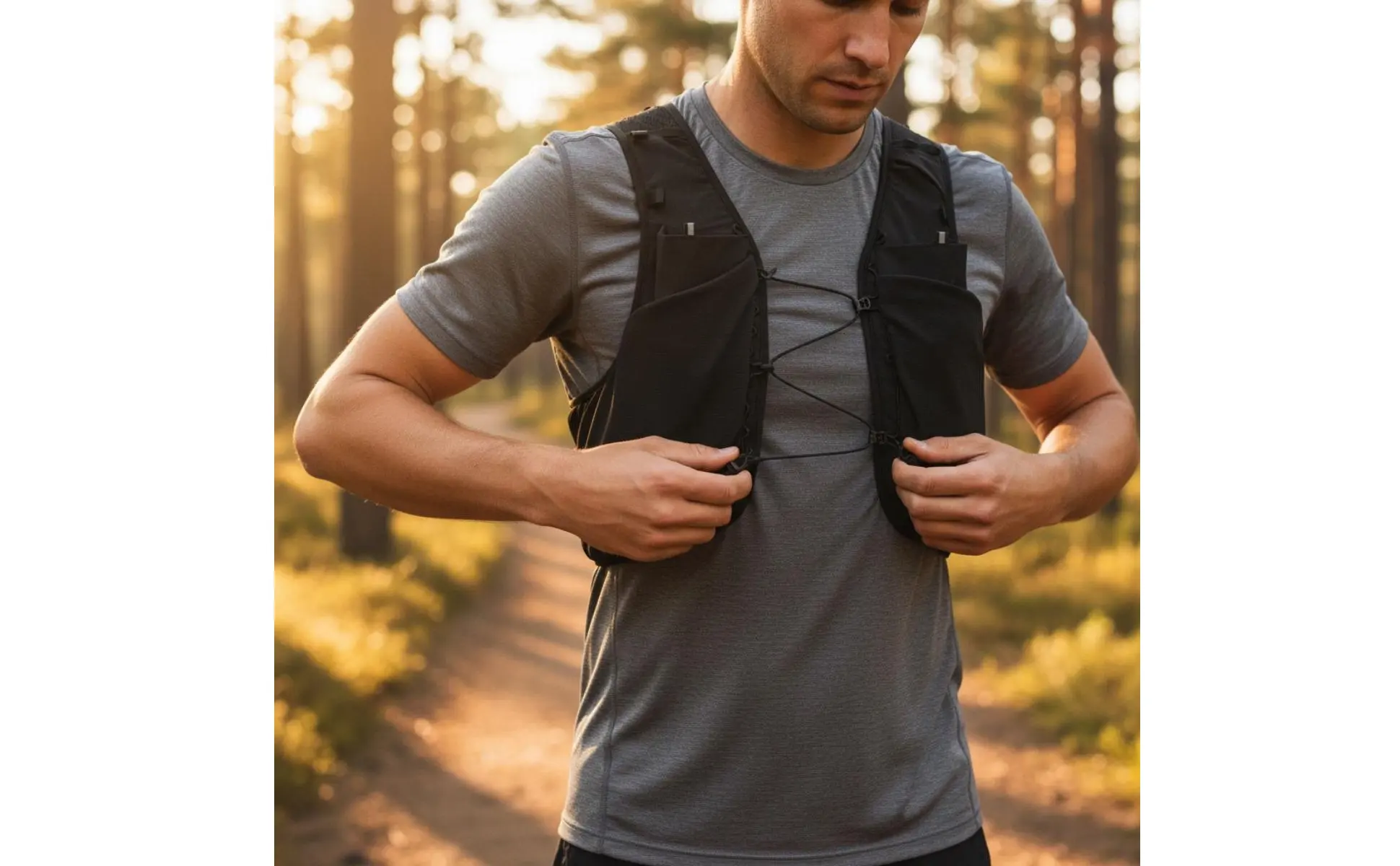Lightweight Running Vest Portable Lightweight Trail Vest Outdoor Gear Reflective Ventilated Mesh for Mountaineering