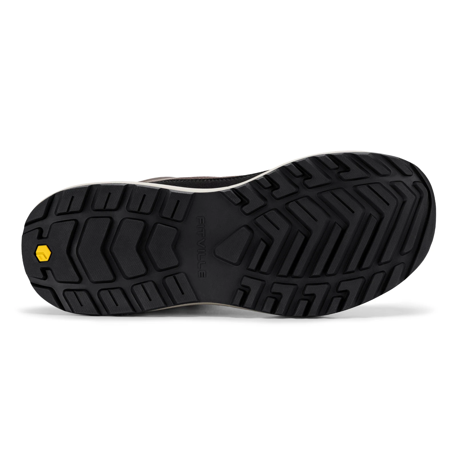 FitVille Extra Wide Hiking Shoes Mid-top Leather Climbing Shoes for Men Water-resistant Trekking Boots Arche Support Non-Slip