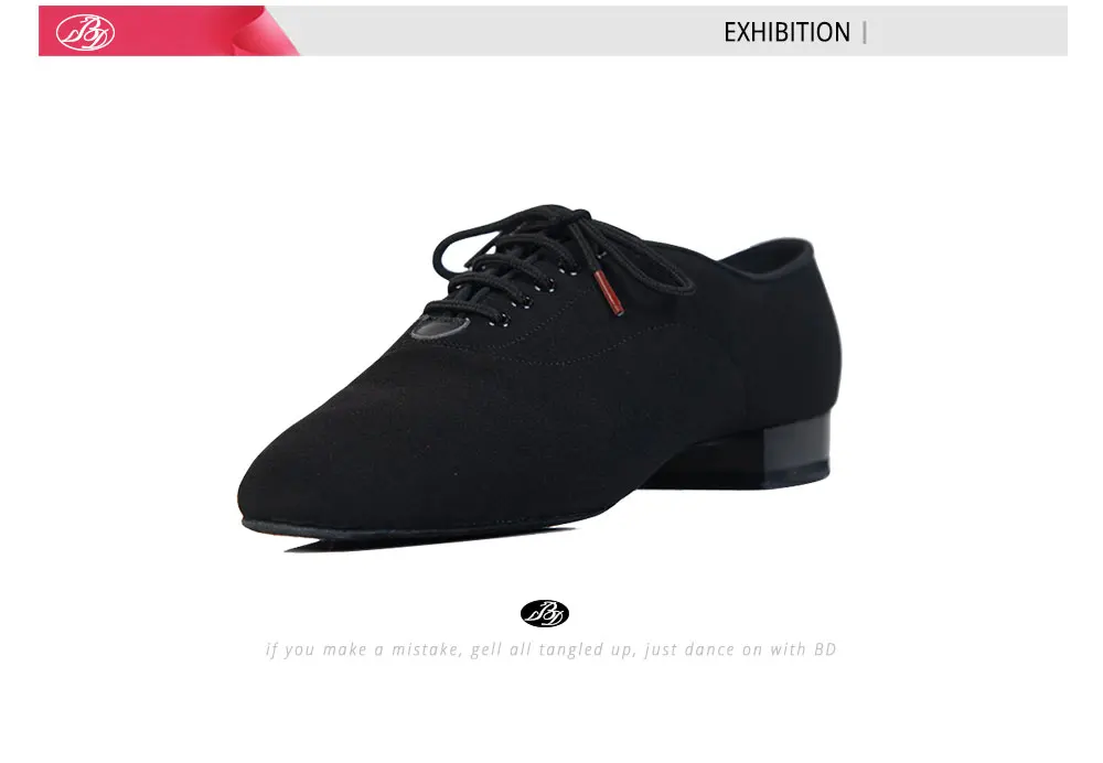 Men Standard Dance Shoes BD309 Ballroom Shoe Canvas Napped Split Outsole Practice Competition Men Modern Dancing Shoe Dancesport