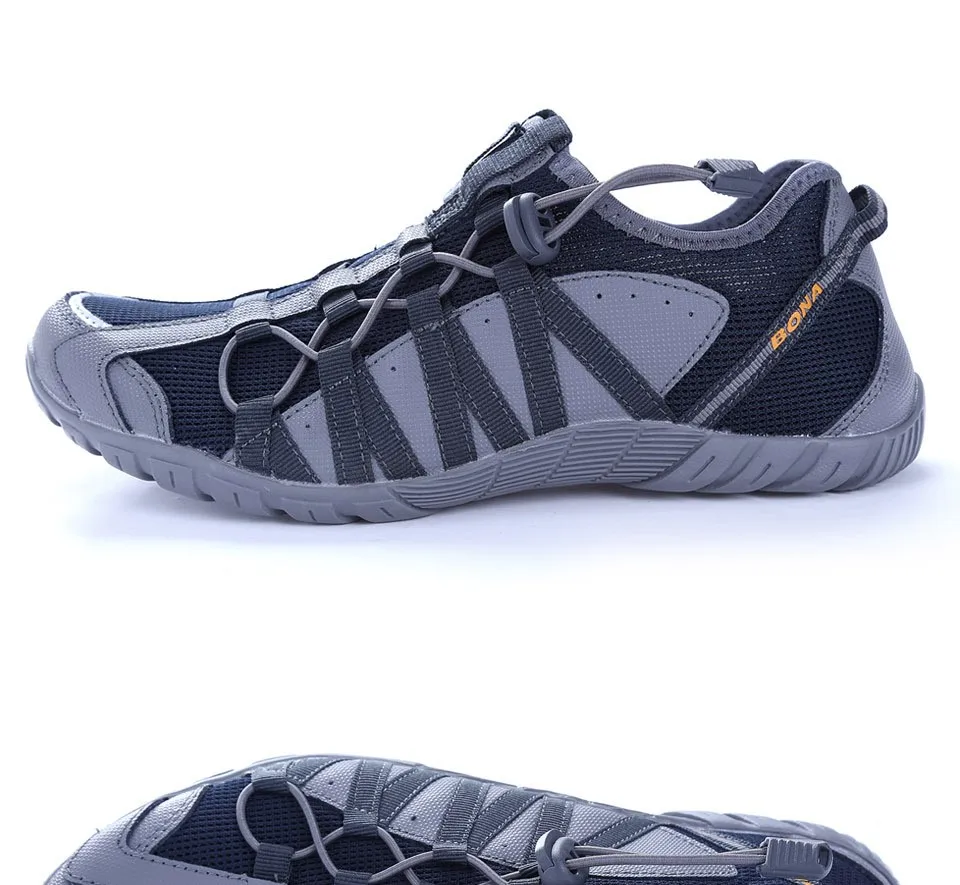 BONA New Popular Style Men Running Shoes Lace Up Athletic Shoes Outdoor Walking Jogging Sneakers Comfortable