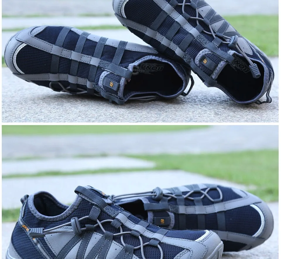 BONA New Popular Style Men Running Shoes Lace Up Athletic Shoes Outdoor Walking Jogging Sneakers Comfortable