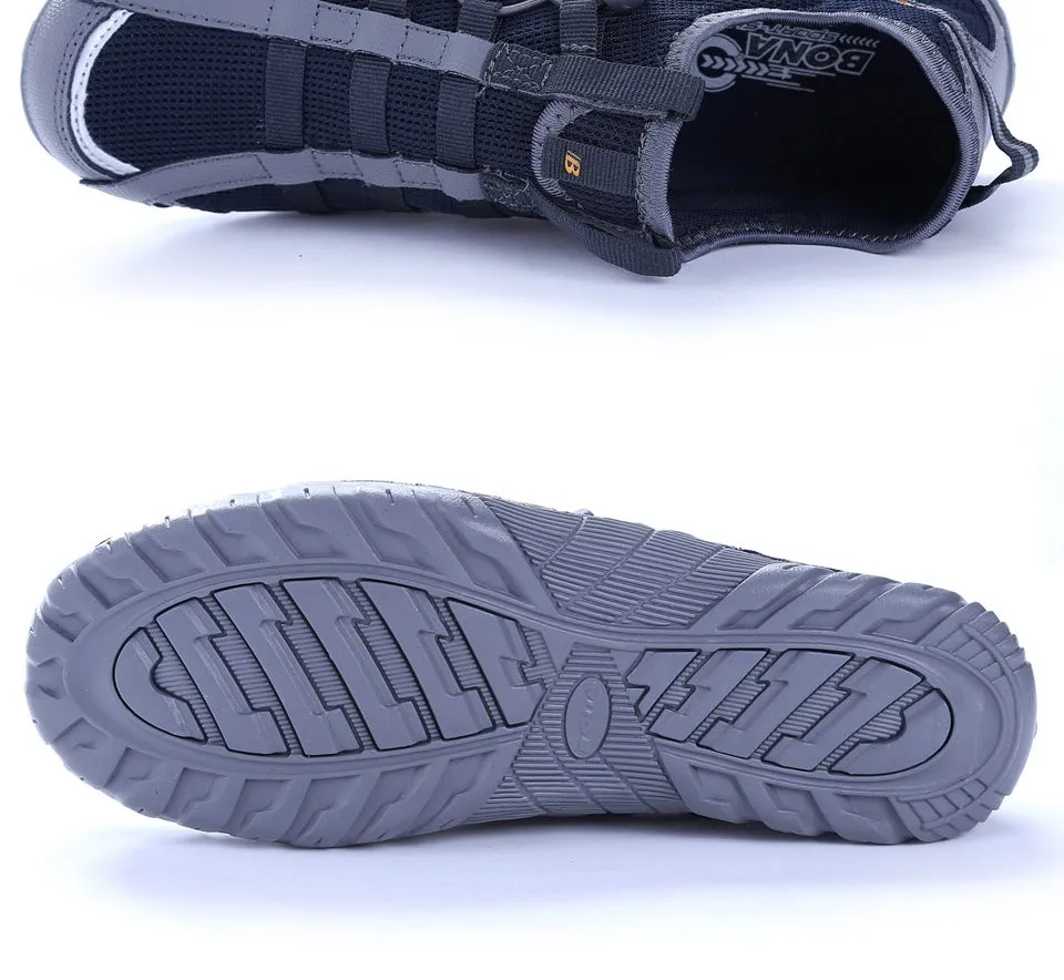 BONA New Popular Style Men Running Shoes Lace Up Athletic Shoes Outdoor Walking Jogging Sneakers Comfortable