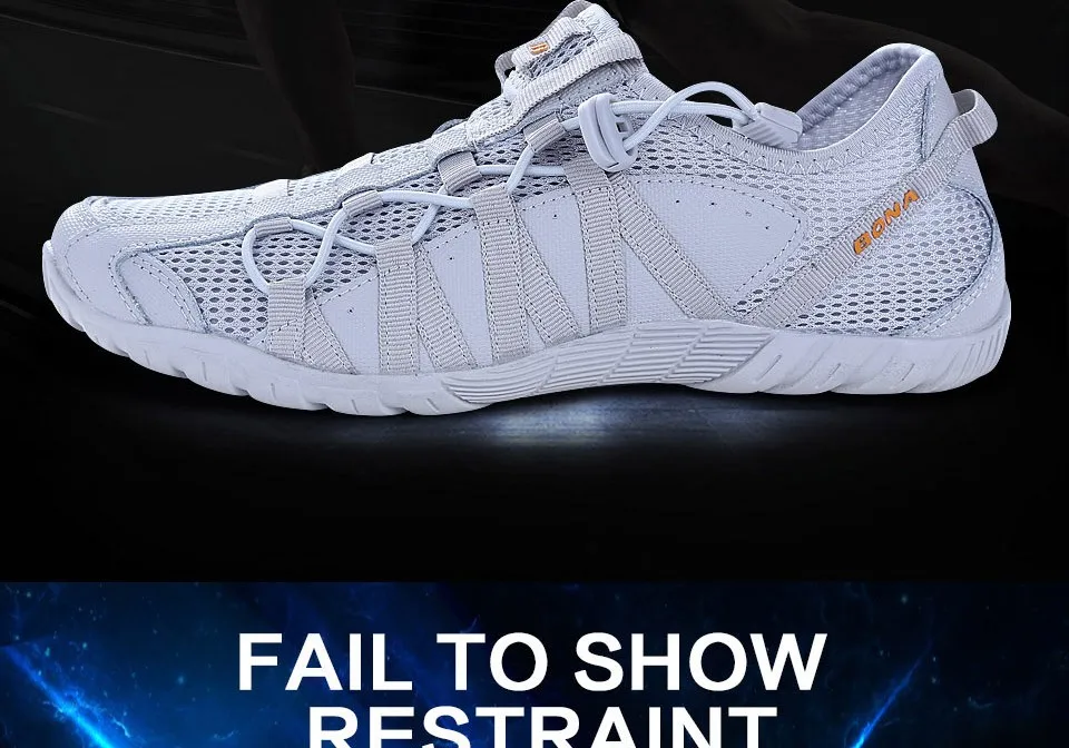 BONA New Popular Style Men Running Shoes Lace Up Athletic Shoes Outdoor Walking Jogging Sneakers Comfortable