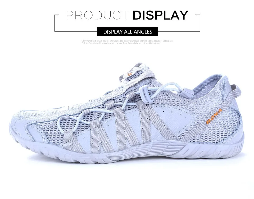 BONA New Popular Style Men Running Shoes Lace Up Athletic Shoes Outdoor Walking Jogging Sneakers Comfortable