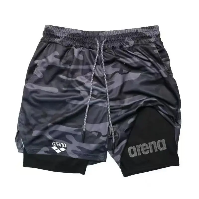 Men's summer gym shorts, beach surfboard shorts, breathable quick drying sports new products launched