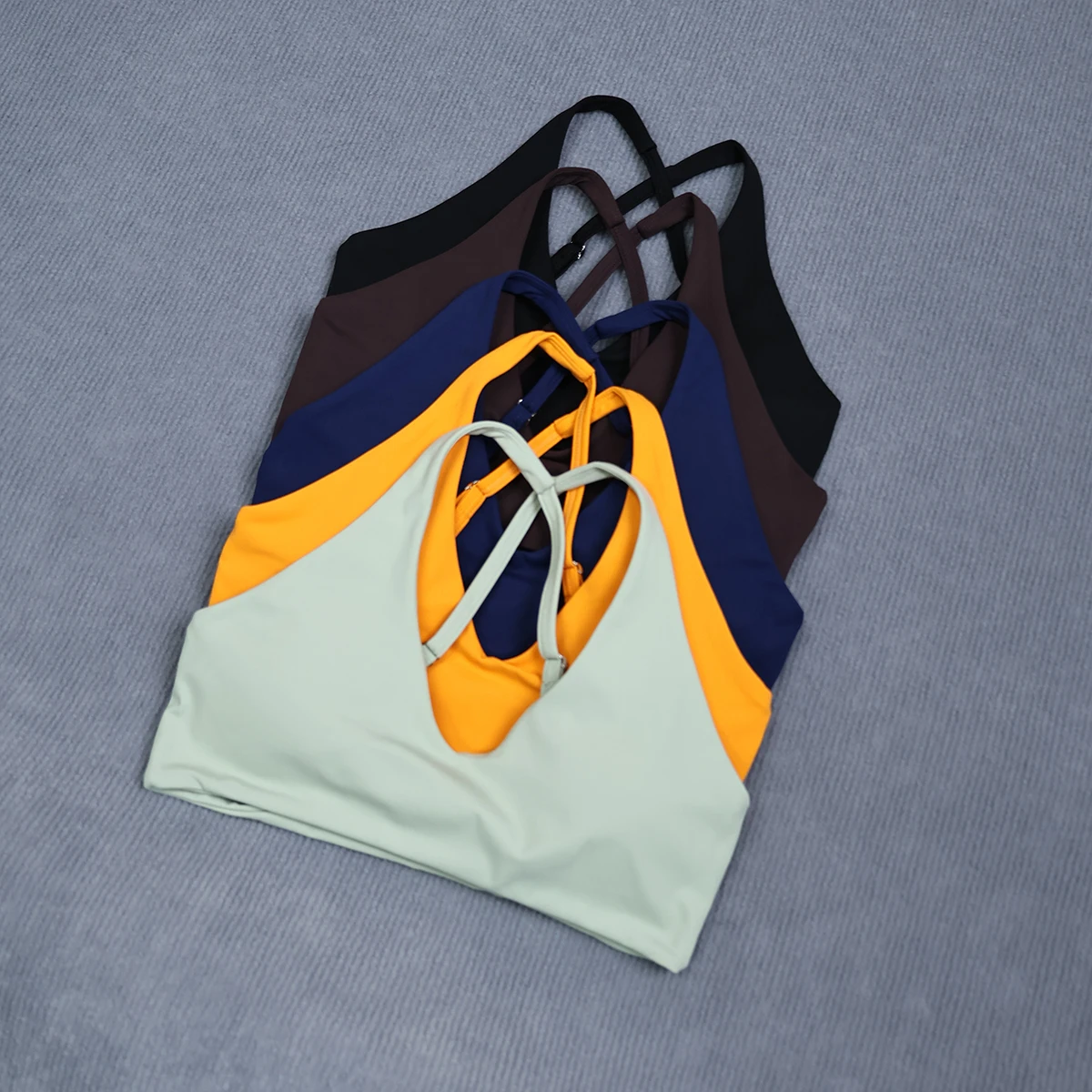 Ctenkevet Women's Summer Quick-Dry Crop Top, Sleeveless Backless Sports Bra & Gym Vest for Outdoor Running & Fitness