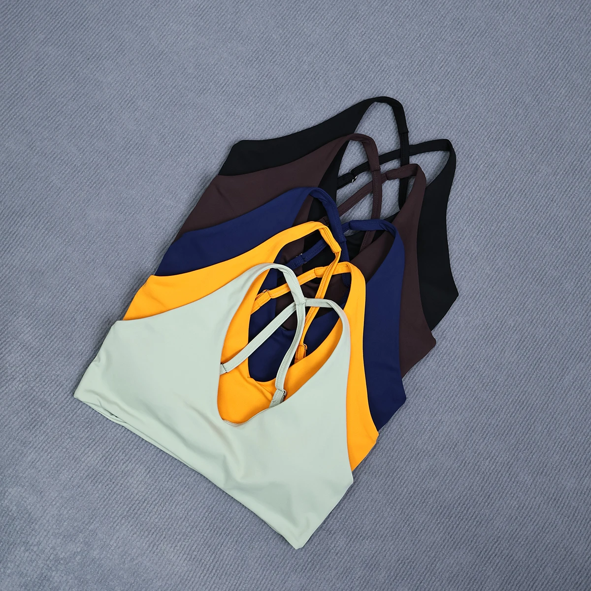 Ctenkevet Women's Summer Quick-Dry Crop Top, Sleeveless Backless Sports Bra & Gym Vest for Outdoor Running & Fitness
