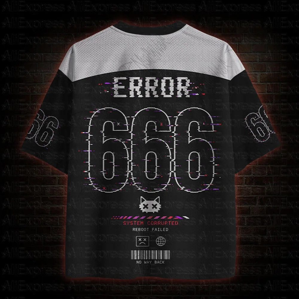 2026 New Movie Sports Fashion Adult and Children's Short Sleeve V-neck Street Eye Clothing Gothic Style Horror Fans Gift