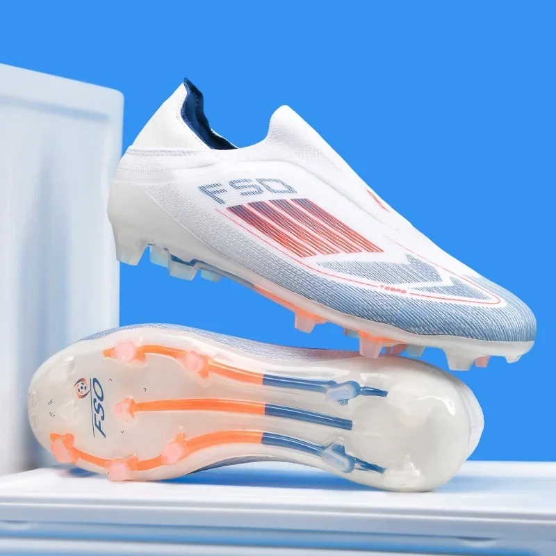 New Men Soccer Shoes Match Breathable Sport Boys Adult Long Spikes Football Boots Training Outdoor Cleats Non Slip Comfortable