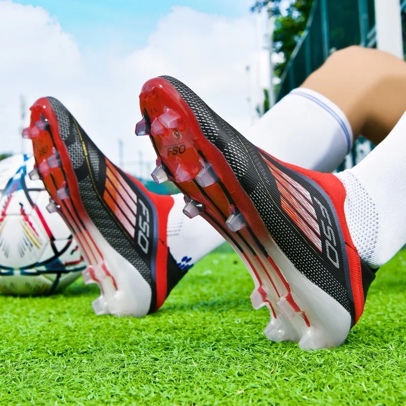 New Men Soccer Shoes Match Breathable Sport Boys Adult Long Spikes Football Boots Training Outdoor Cleats Non Slip Comfortable