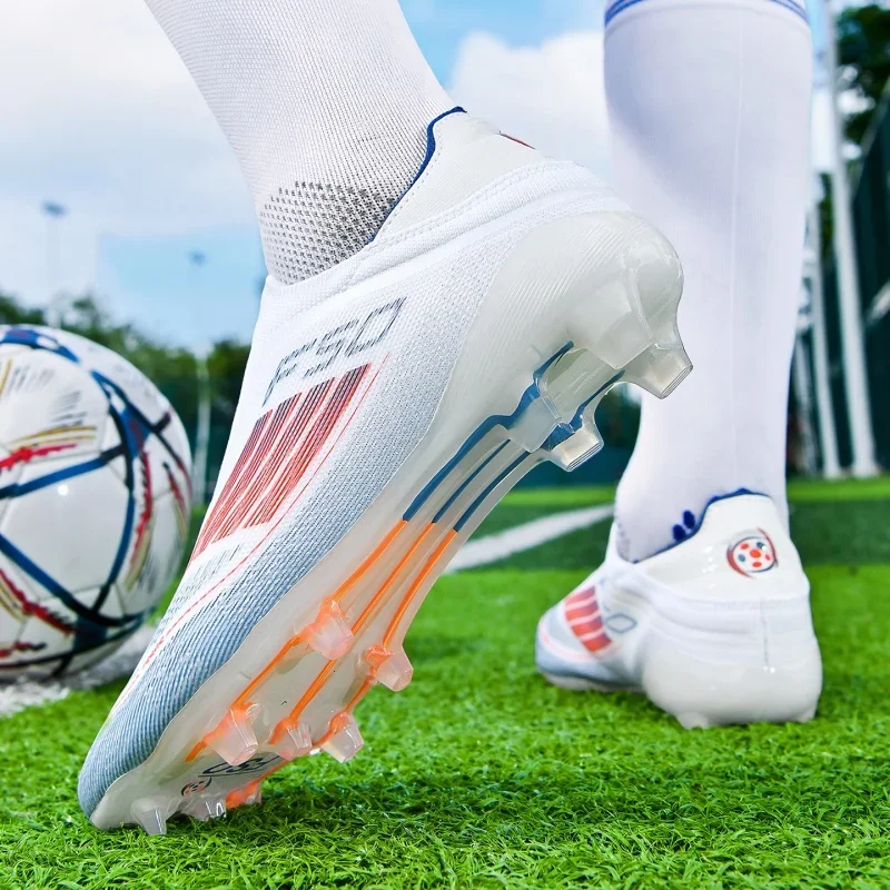 New Men Soccer Shoes Match Breathable Sport Boys Adult Long Spikes Football Boots Training Outdoor Cleats Non Slip Comfortable