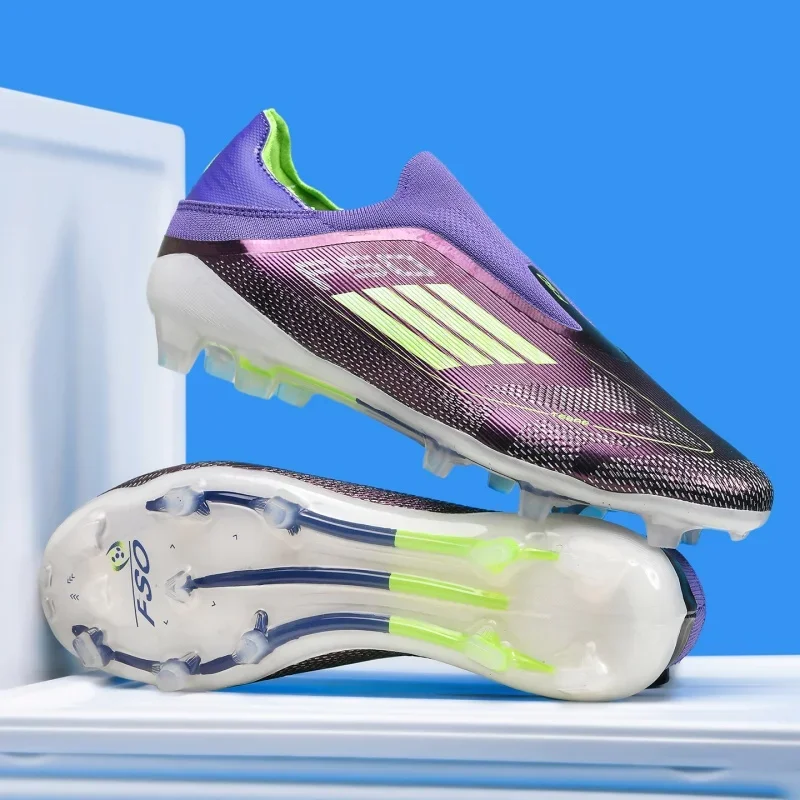 New Men Soccer Shoes Match Breathable Sport Boys Adult Long Spikes Football Boots Training Outdoor Cleats Non Slip Comfortable