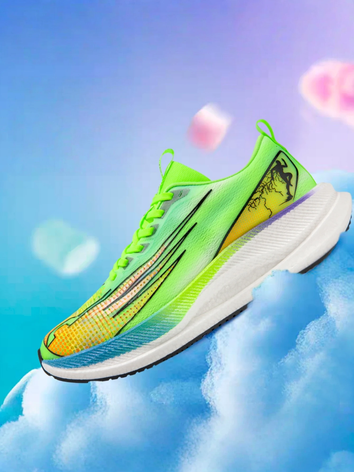 Men's Ultra-Light Professional Marathon Running Shoes, Featuring a Breathable Low-Top Design, Suitable for Year-Round Training, Gym Workouts, and Track and Field Sports