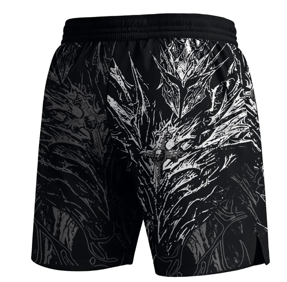 No Gi Bjj Rash Guard MMA T-shirt+Short Sets Jiu Jitsu Rashguard For Men Grappling Muay Thai Training Boxing Jereys Sportswear
