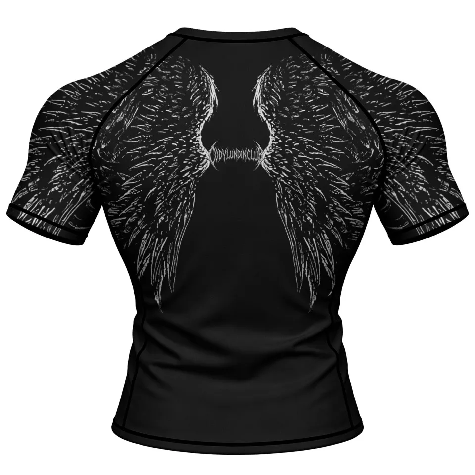 No Gi Bjj Rash Guard MMA T-shirt+Short Sets Jiu Jitsu Rashguard For Men Grappling Muay Thai Training Boxing Jereys Sportswear