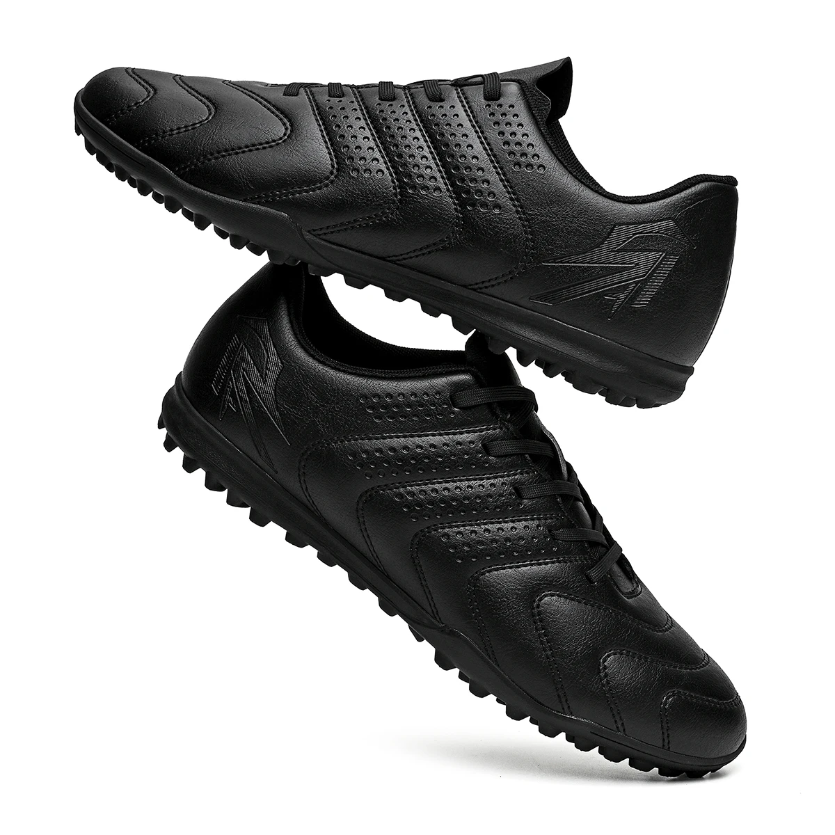 Unisex Adult TF Soccer Shoes PU Breath Fabric Rubber Dense Stud Anti-slip Wearproof Artificial Turf Daily Training Sneakers