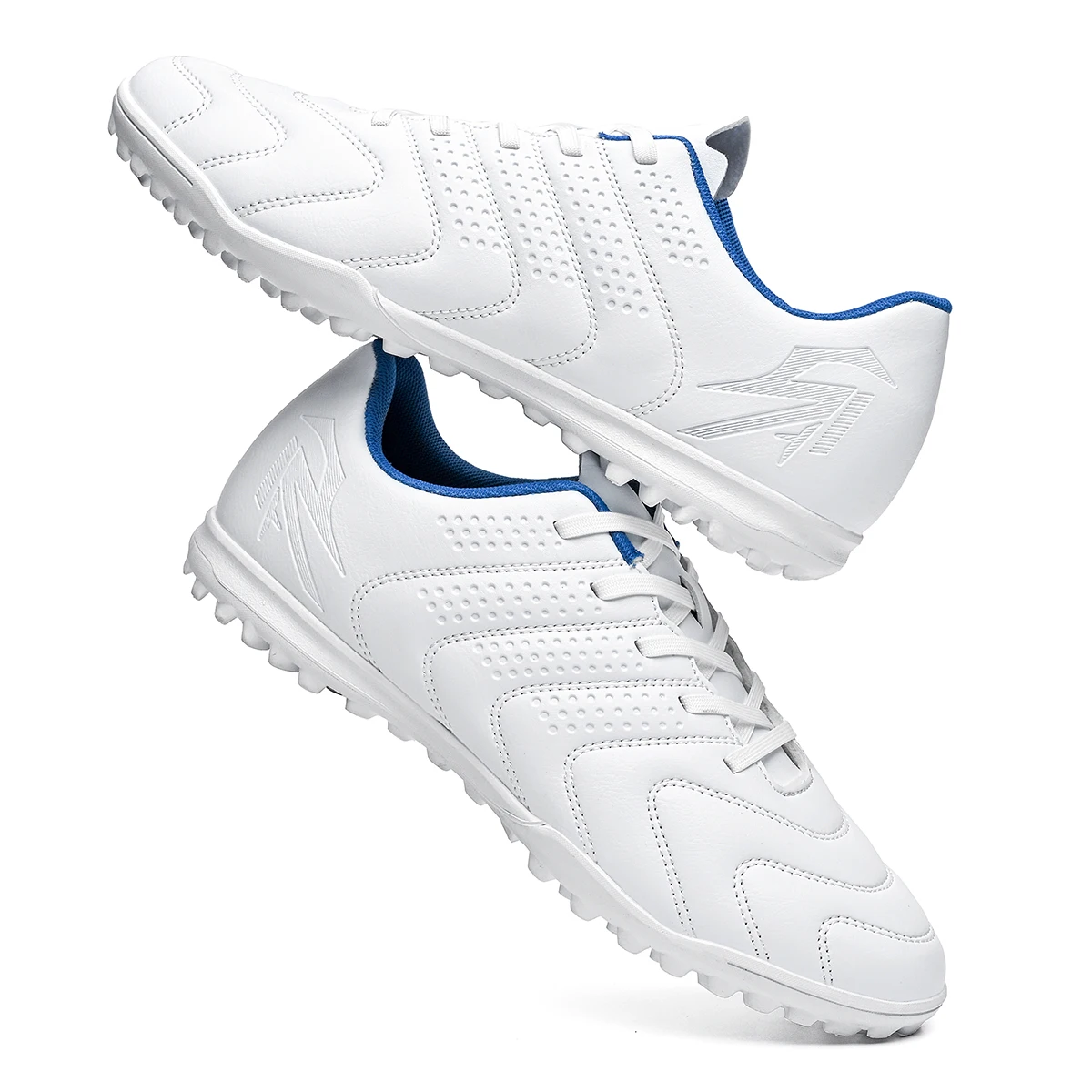 Unisex Adult TF Soccer Shoes PU Breath Fabric Rubber Dense Stud Anti-slip Wearproof Artificial Turf Daily Training Sneakers