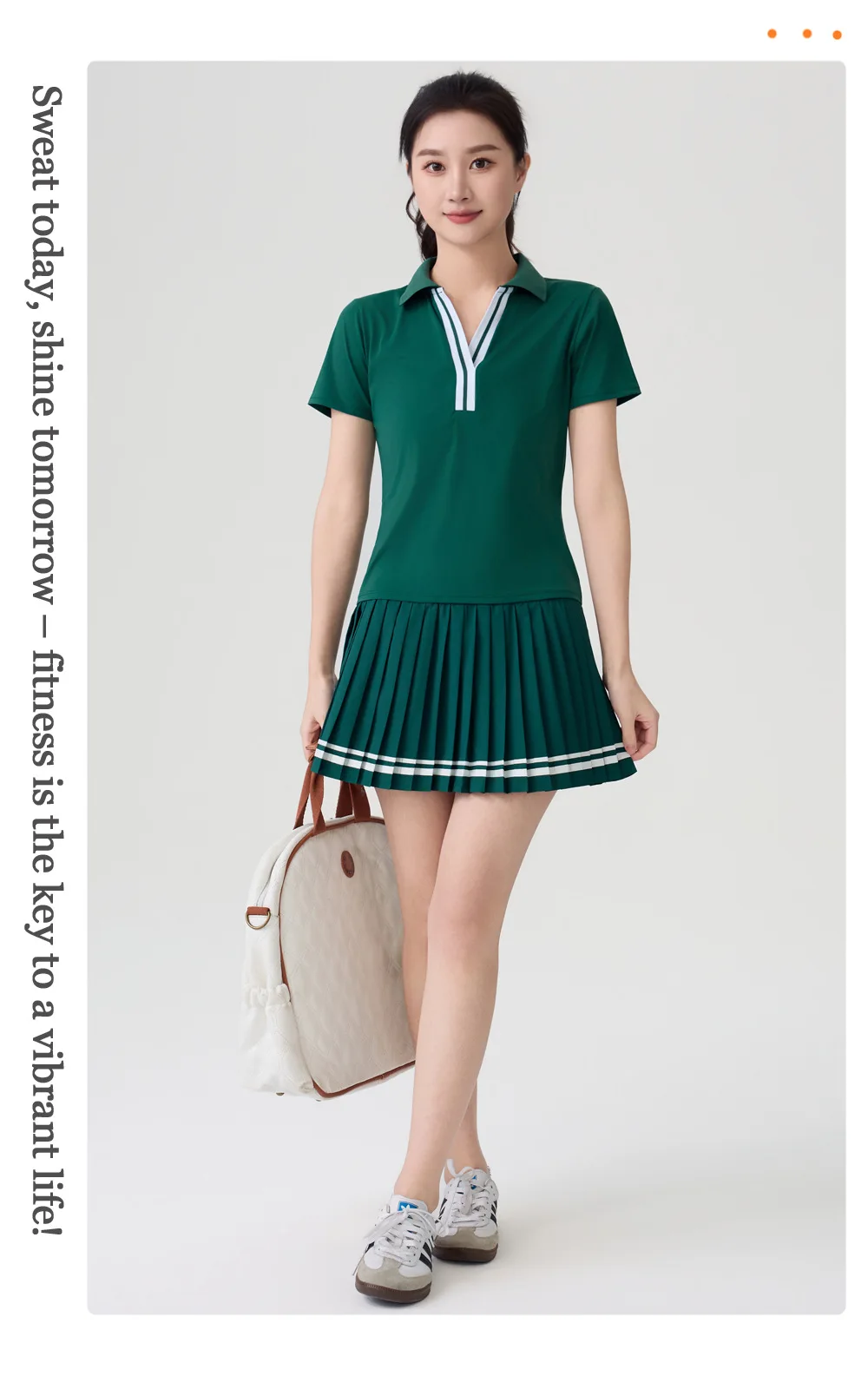 Plus-Size Women's High-Waisted Sports Skirt with Tummy Control, Anti-Exposure, Pockets, Color-Blocking, Yoga, Outdoor, Tennis, Pleated Skirt