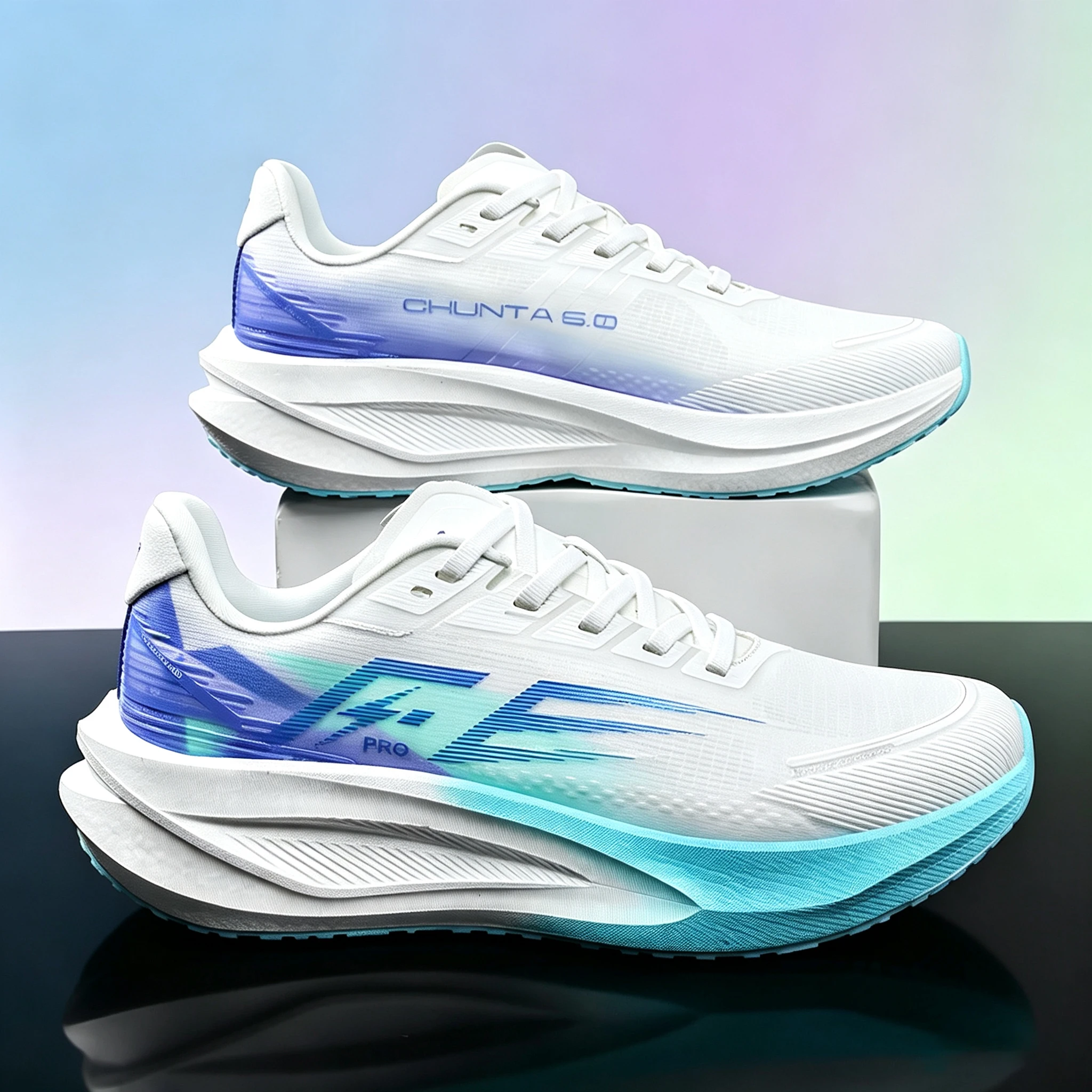 Carbon Fiber Board Men's Running Shoes, Professional Marathon Women's lightweight and Breathable Chunta Sports Shoes