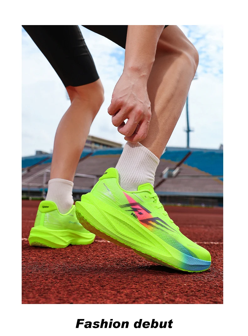Carbon Fiber Board Men's Running Shoes, Professional Marathon Women's lightweight and Breathable Chunta Sports Shoes