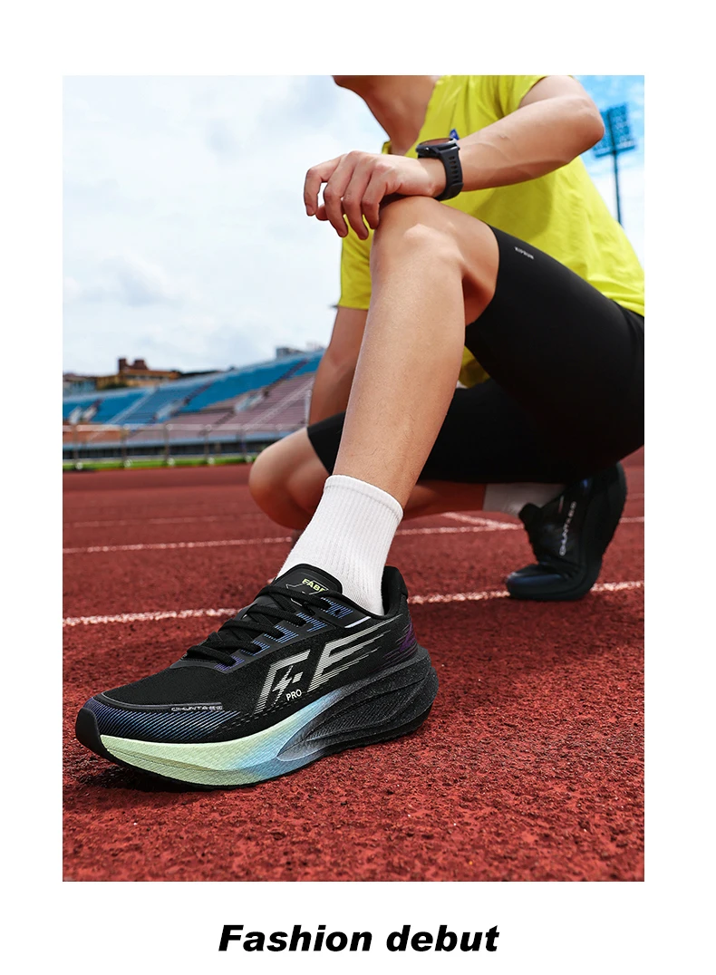 Carbon Fiber Board Men's Running Shoes, Professional Marathon Women's lightweight and Breathable Chunta Sports Shoes