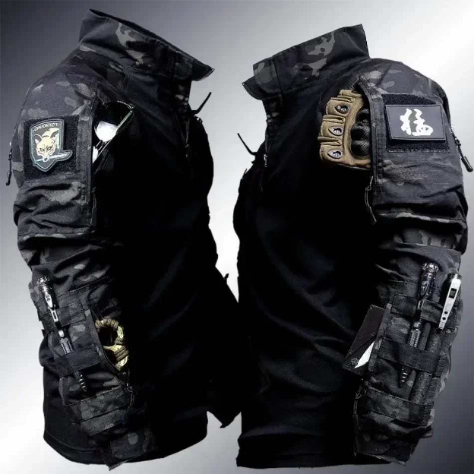 Camo Tactical Suits Training Sets MCBK Army Multicam Combat Uniforms Workwear Pants Men Trainning Hunting Clothes Wear-resisting