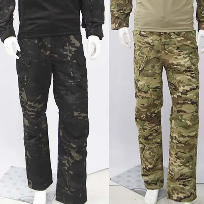 Camo Tactical Suits Training Sets MCBK Army Multicam Combat Uniforms Workwear Pants Men Trainning Hunting Clothes Wear-resisting