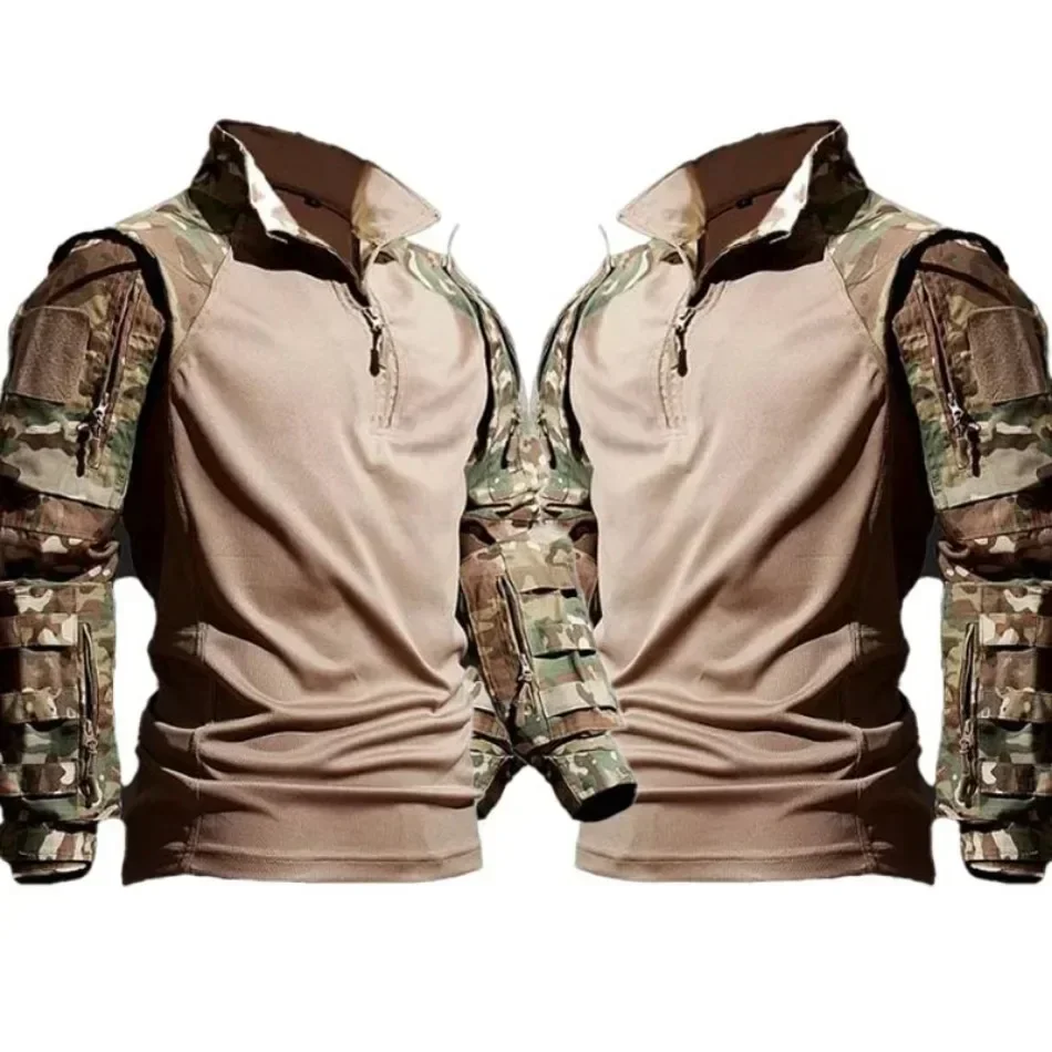 Camo Tactical Suits Training Sets MCBK Army Multicam Combat Uniforms Workwear Pants Men Trainning Hunting Clothes Wear-resisting