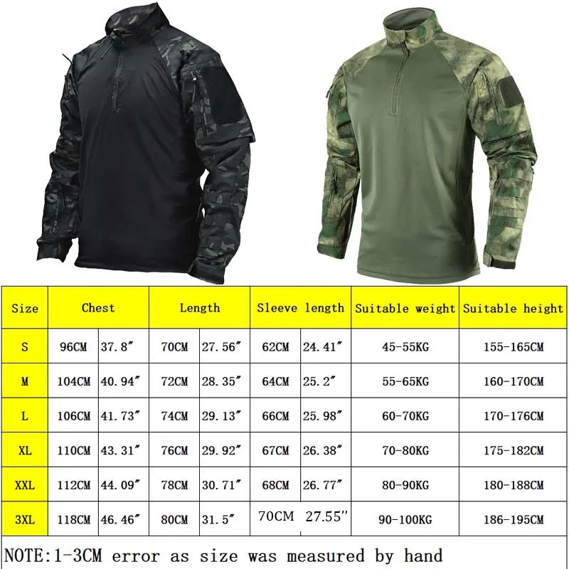 Camo Tactical Suits Training Sets MCBK Army Multicam Combat Uniforms Workwear Pants Men Trainning Hunting Clothes Wear-resisting