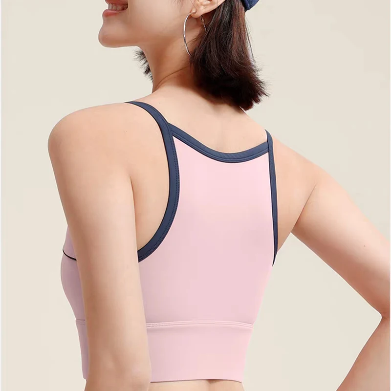 Women Sexy Sports Bra Crop Tops Tube Top Bra Female Streetwear Sleeveless Sport Lingerie Tee Crop Top Sports Vest Yoga Bra