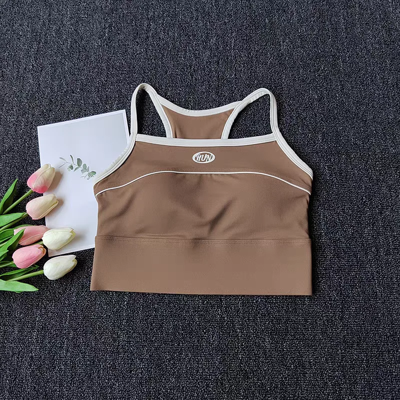 Women Sexy Sports Bra Crop Tops Tube Top Bra Female Streetwear Sleeveless Sport Lingerie Tee Crop Top Sports Vest Yoga Bra