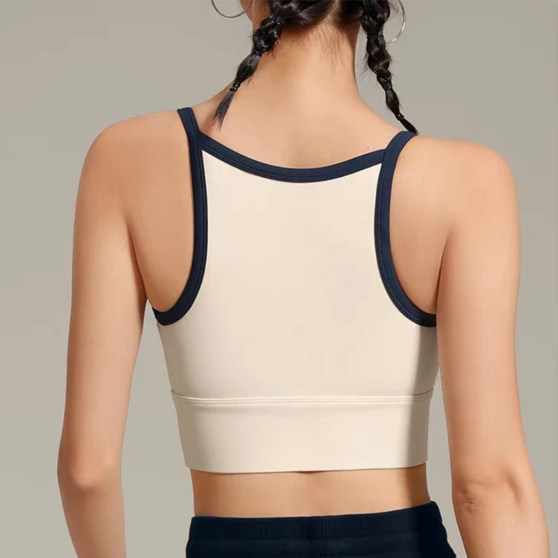 Women Sexy Sports Bra Crop Tops Tube Top Bra Female Streetwear Sleeveless Sport Lingerie Tee Crop Top Sports Vest Yoga Bra