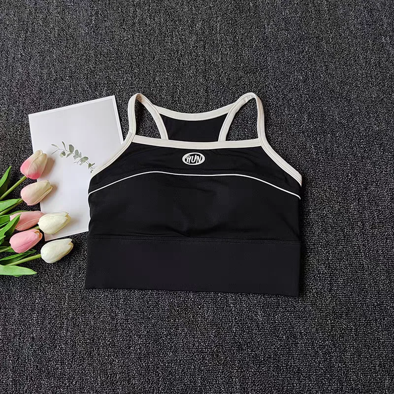 Women Sexy Sports Bra Crop Tops Tube Top Bra Female Streetwear Sleeveless Sport Lingerie Tee Crop Top Sports Vest Yoga Bra