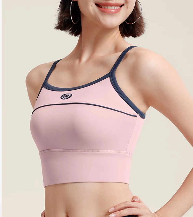 Women Sexy Sports Bra Crop Tops Tube Top Bra Female Streetwear Sleeveless Sport Lingerie Tee Crop Top Sports Vest Yoga Bra