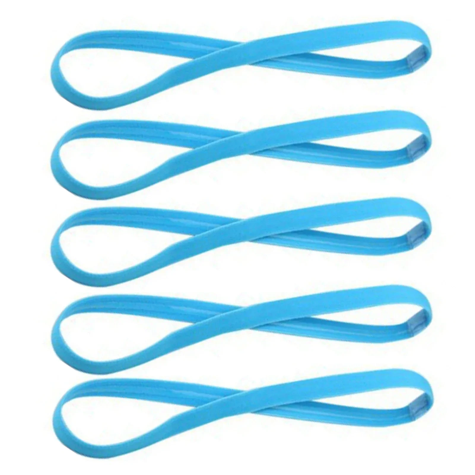 1-5Pcs Simple Unisex Sports Hairband Non-Slip Silicone Strip Sweat Guide Elastic Headbands Yoga Running Fitness Hair Accessories