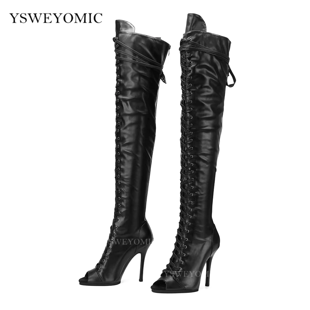 9.5cm & 11cm Platform Dance Heels In Stock PU Leather Stable Latin Ballroom Dance Shoes Rubber Sole Indoor Outdoor Dance Heels