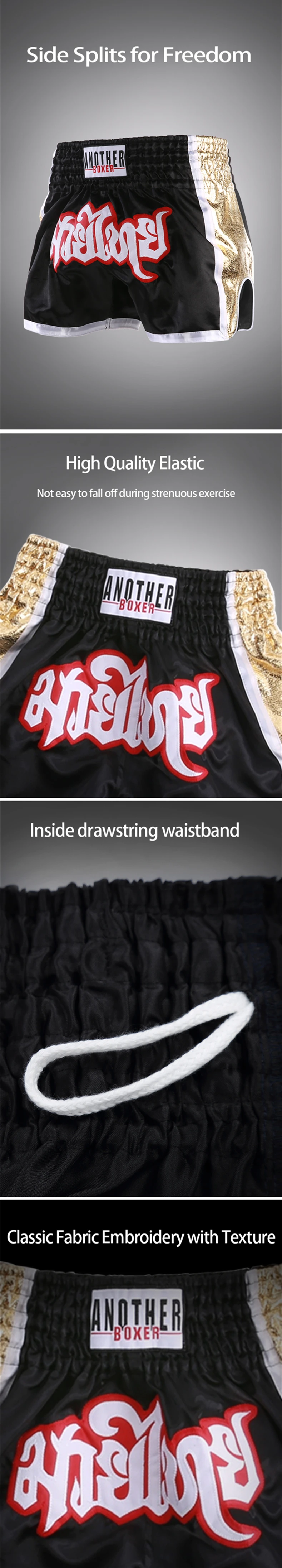 Muay Thai Pants Gladiator Thai Boxing Shorts Women Men Child Gym Training Kickboxing Fight Shorts Bow Gym Wrestling MMA Shorts