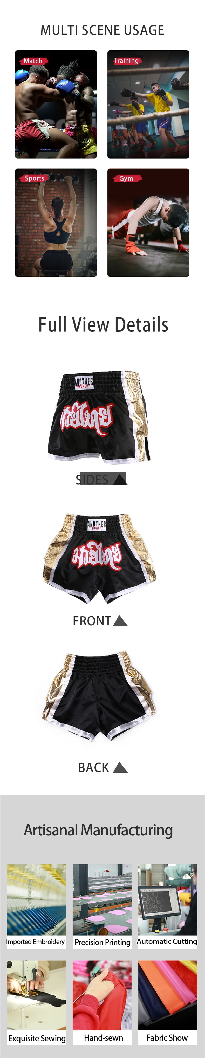 Muay Thai Pants Gladiator Thai Boxing Shorts Women Men Child Gym Training Kickboxing Fight Shorts Bow Gym Wrestling MMA Shorts