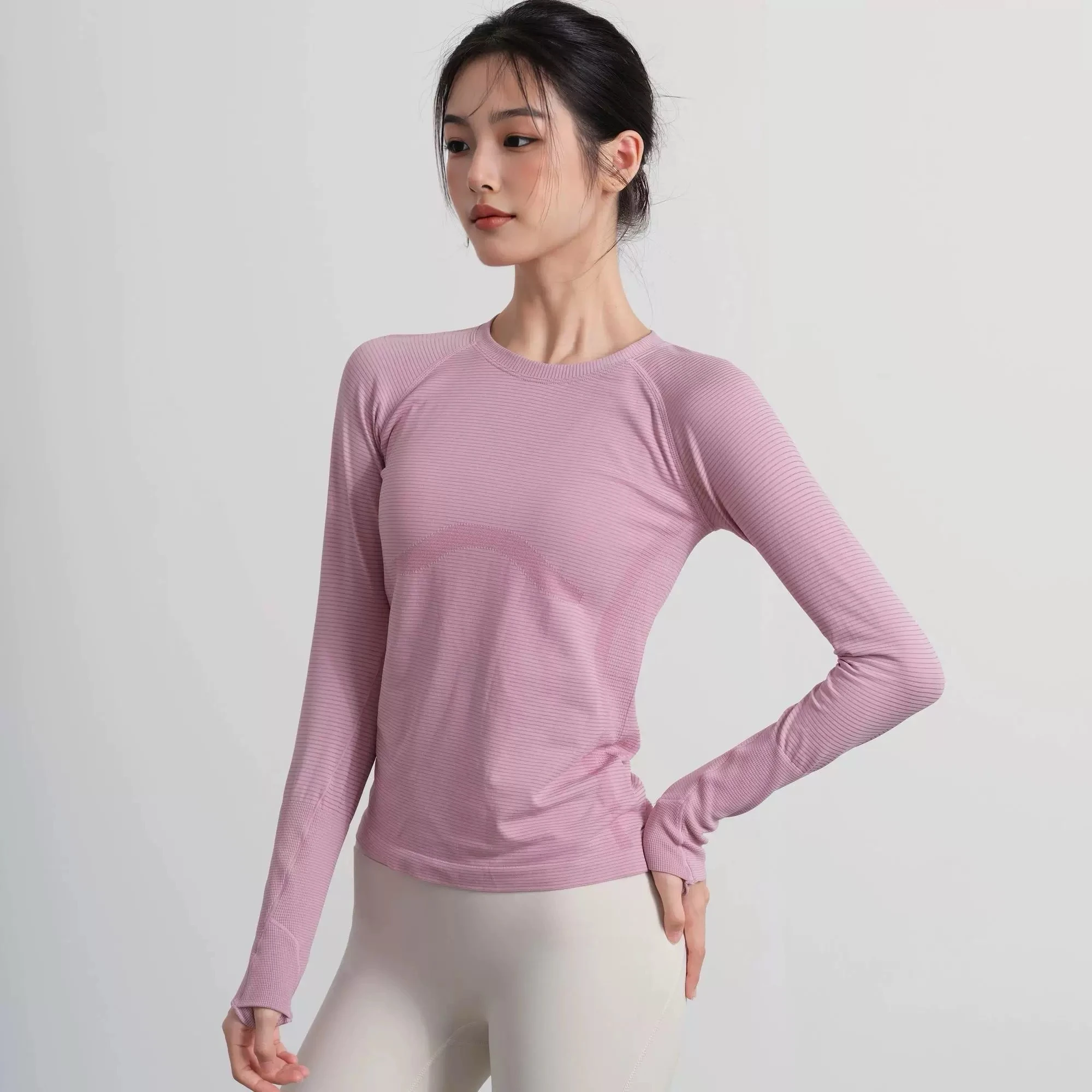 Women's Outdoor Sports Shirt Yoga Wear Fitness T-Shirt Running Workout Top Female Long Sleeves Sportswear Exercise Gym Clothing