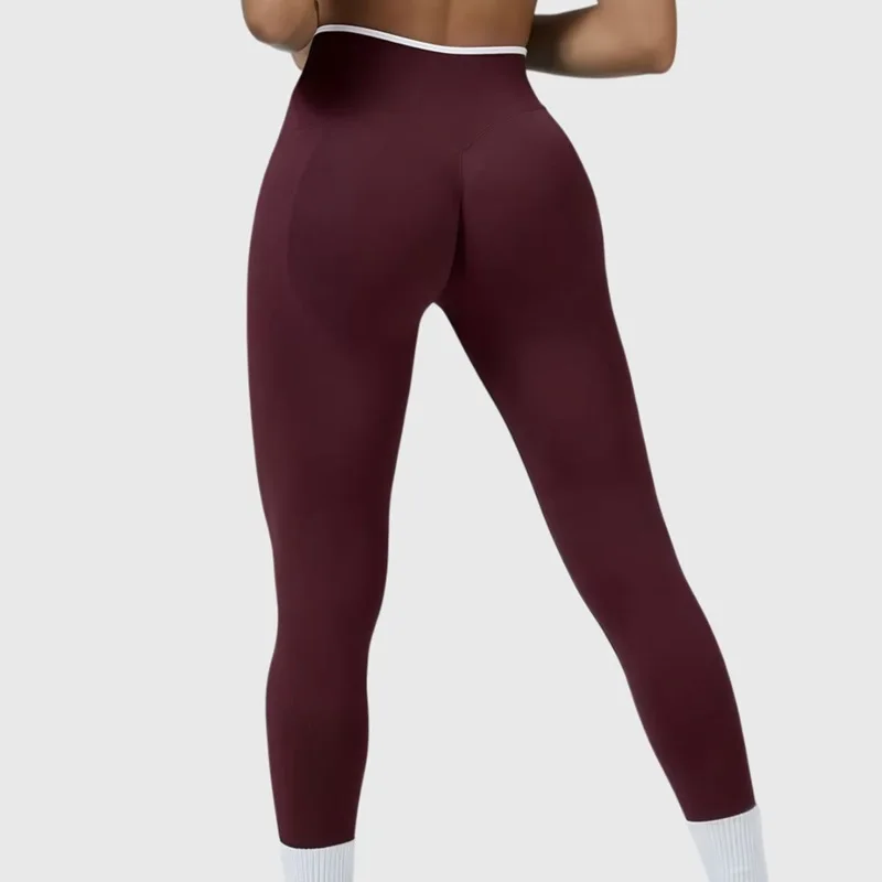 Seamless High Waist Yoga Pants Women Tummy Control Leggings Stretchy Soft Workout Running Leggings Comfortable Gym Sports Tights