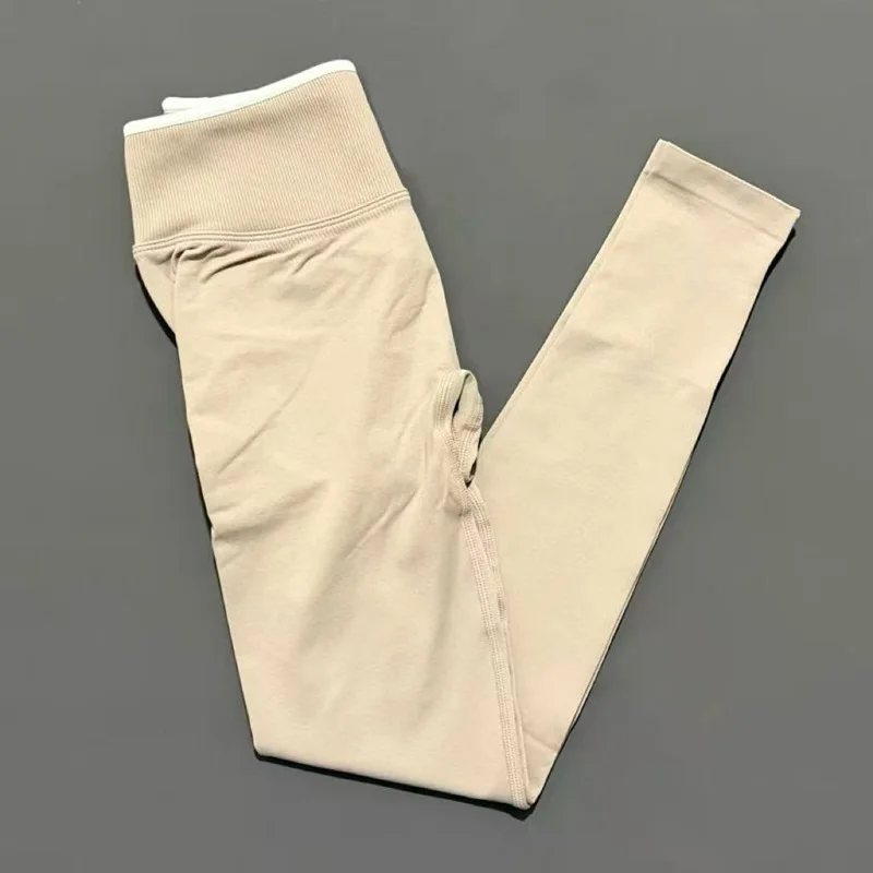Seamless High Waist Yoga Pants Women Tummy Control Leggings Stretchy Soft Workout Running Leggings Comfortable Gym Sports Tights