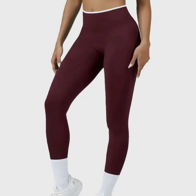 Seamless High Waist Yoga Pants Women Tummy Control Leggings Stretchy Soft Workout Running Leggings Comfortable Gym Sports Tights