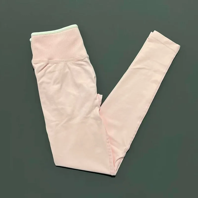 Seamless High Waist Yoga Pants Women Tummy Control Leggings Stretchy Soft Workout Running Leggings Comfortable Gym Sports Tights