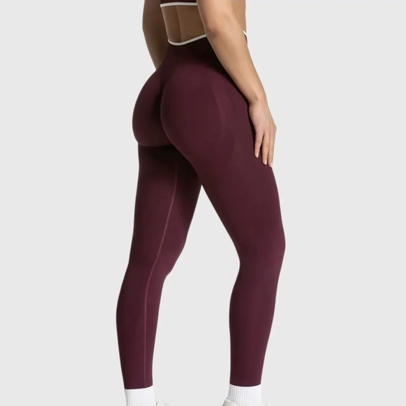 Seamless High Waist Yoga Pants Women Tummy Control Leggings Stretchy Soft Workout Running Leggings Comfortable Gym Sports Tights