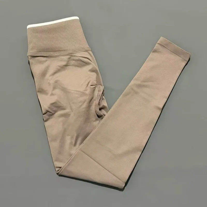 Seamless High Waist Yoga Pants Women Tummy Control Leggings Stretchy Soft Workout Running Leggings Comfortable Gym Sports Tights